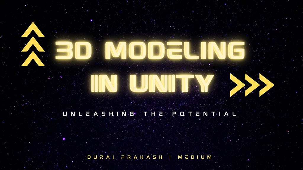 3d modeling in unity