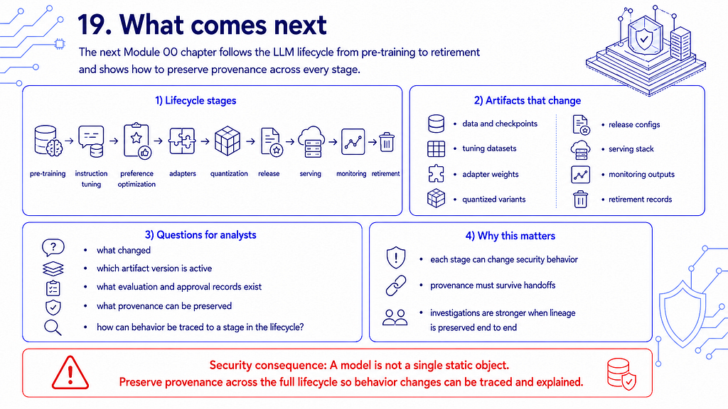 Next AI Security Course chapter on the LLM lifecycle