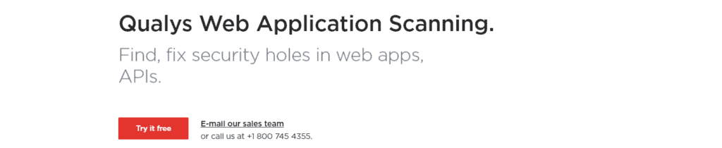 Qualys Web Application Scanner