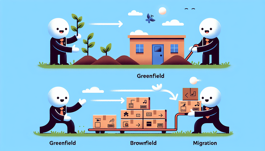 Understanding Greenfield, Brownfield, and Migration Projects: Definitions, Benefits, and Challenges