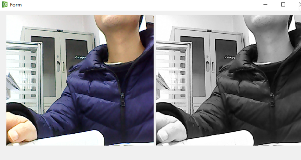 Real-time acquisition and grey camera data with pyqt5 and opencv