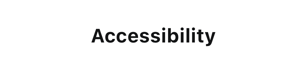 Accessibility