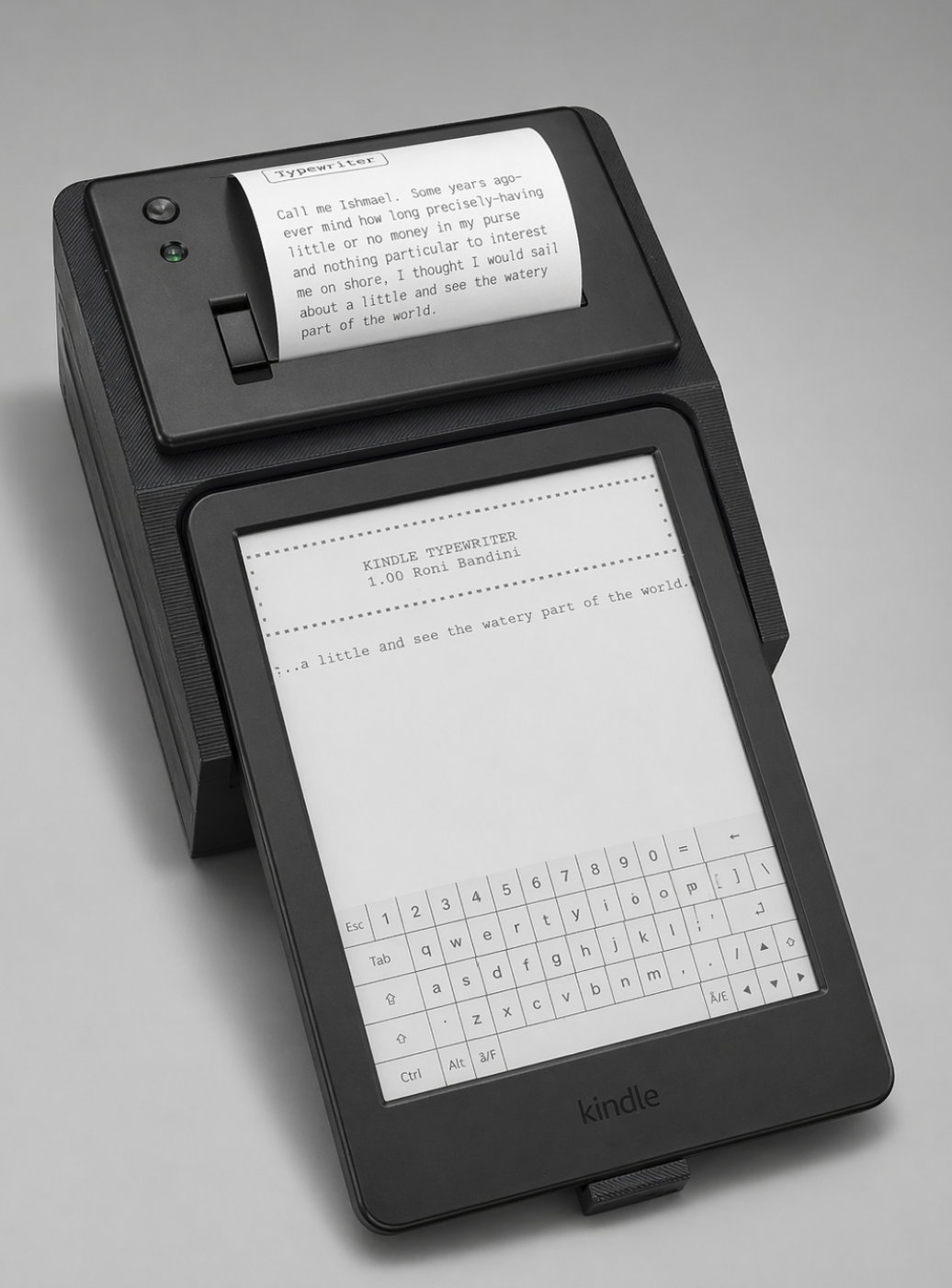 Convertir el Kindle en una máquina de escribir: Kindle Typewriter