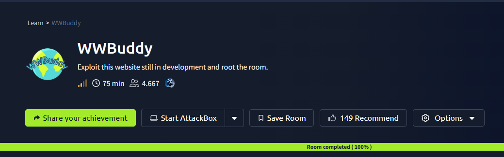 WWBuddy (THM) Tryhackme Writeup Answer