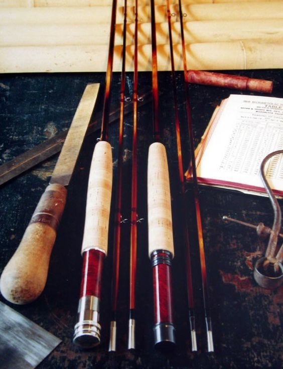 Beautifully handcrafted bamboo flyrods
