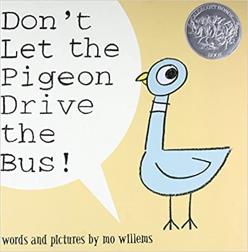 The book cover for the children’s book called “Don’t Let the Children Drive the Bus”