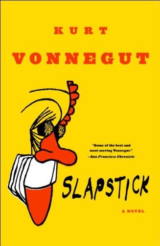 The book cover of Kurt Vonnegut’s book called “Slaptstick”