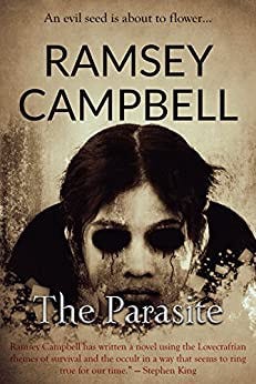 The book cover of the book called “The Parasite”