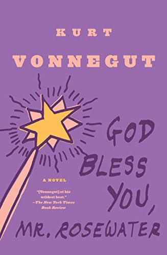 The book cover of Kurt Vonnegut’s book called “God Bless You, Mr. Rosewater”