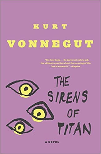 The book cover of Kurt Vonnegut’s book called “The Sirens of Titan”