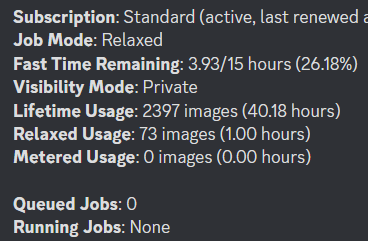 The /info command in Midjourney