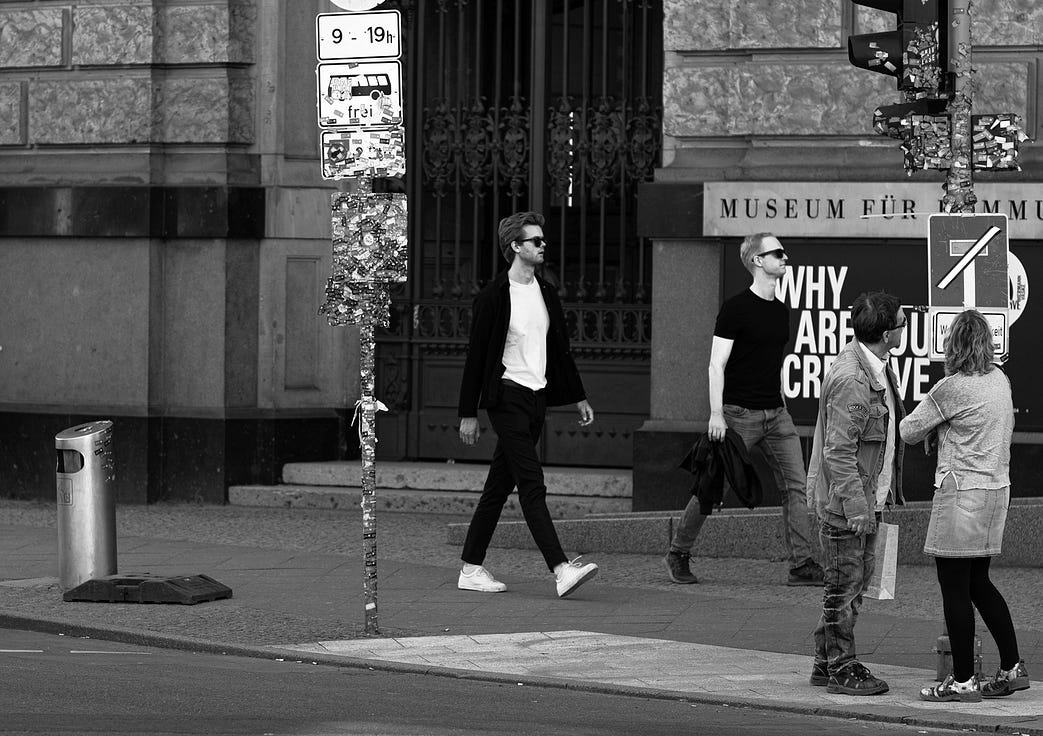 Man walking in Berlin, Sean P. Durham, Berlin, 2019