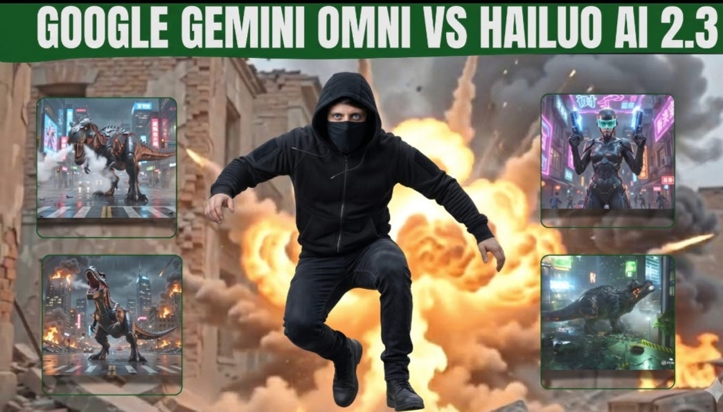 I Put Gemini Omni and Hailuo AI 2.3 Through the Same Brutal Test. Only One Survived.