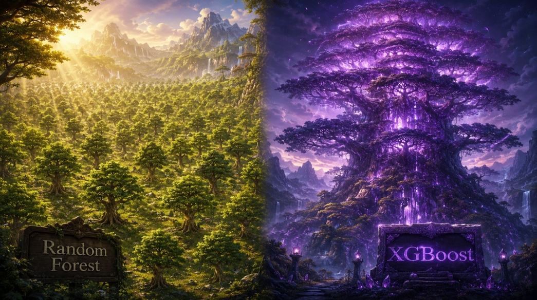 100 Trees vs. One Tree That Never Stops Learning, Random Forest vs. XGBoost