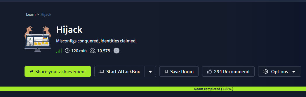 Hijack (THM) Tryhackme Writeup and Answer