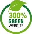 300% green website icon