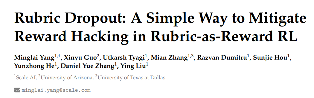 Papers Explained 600: Rubric Dropout