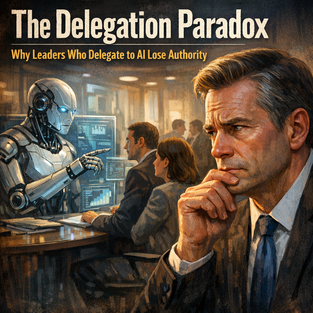 The Delegation Paradox: Why Leaders Who Delegate to AI Lose Authority