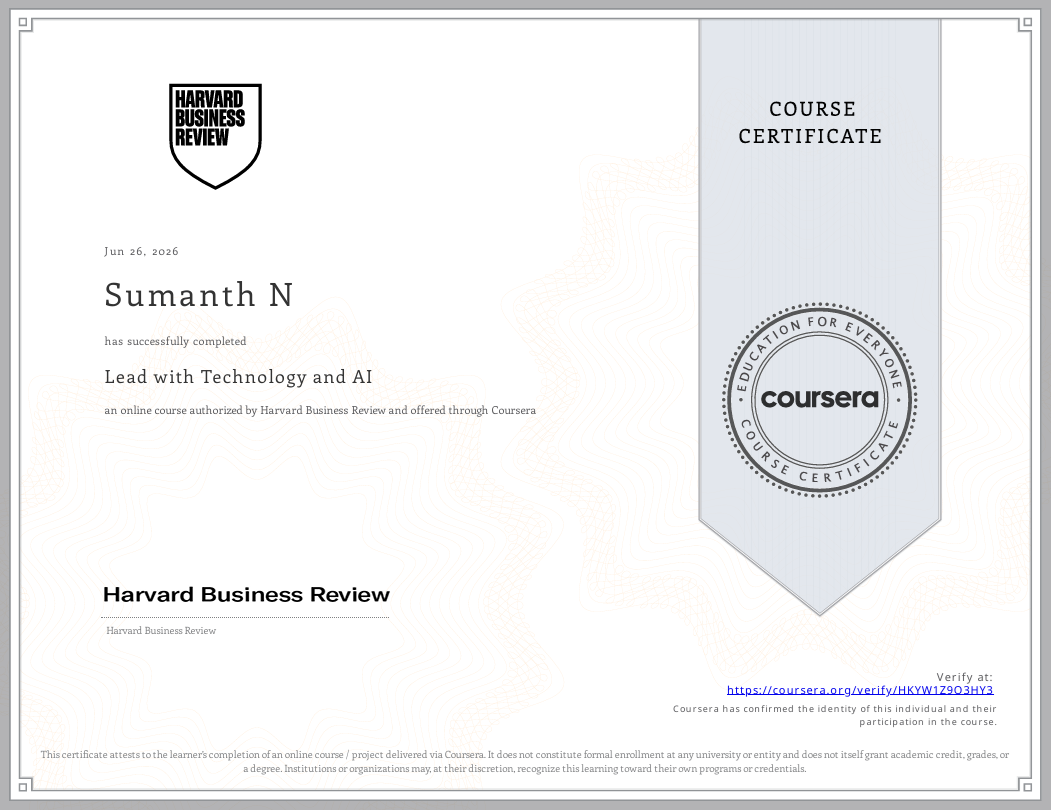 What I Learned from Completing “Lead with Technology and AI”