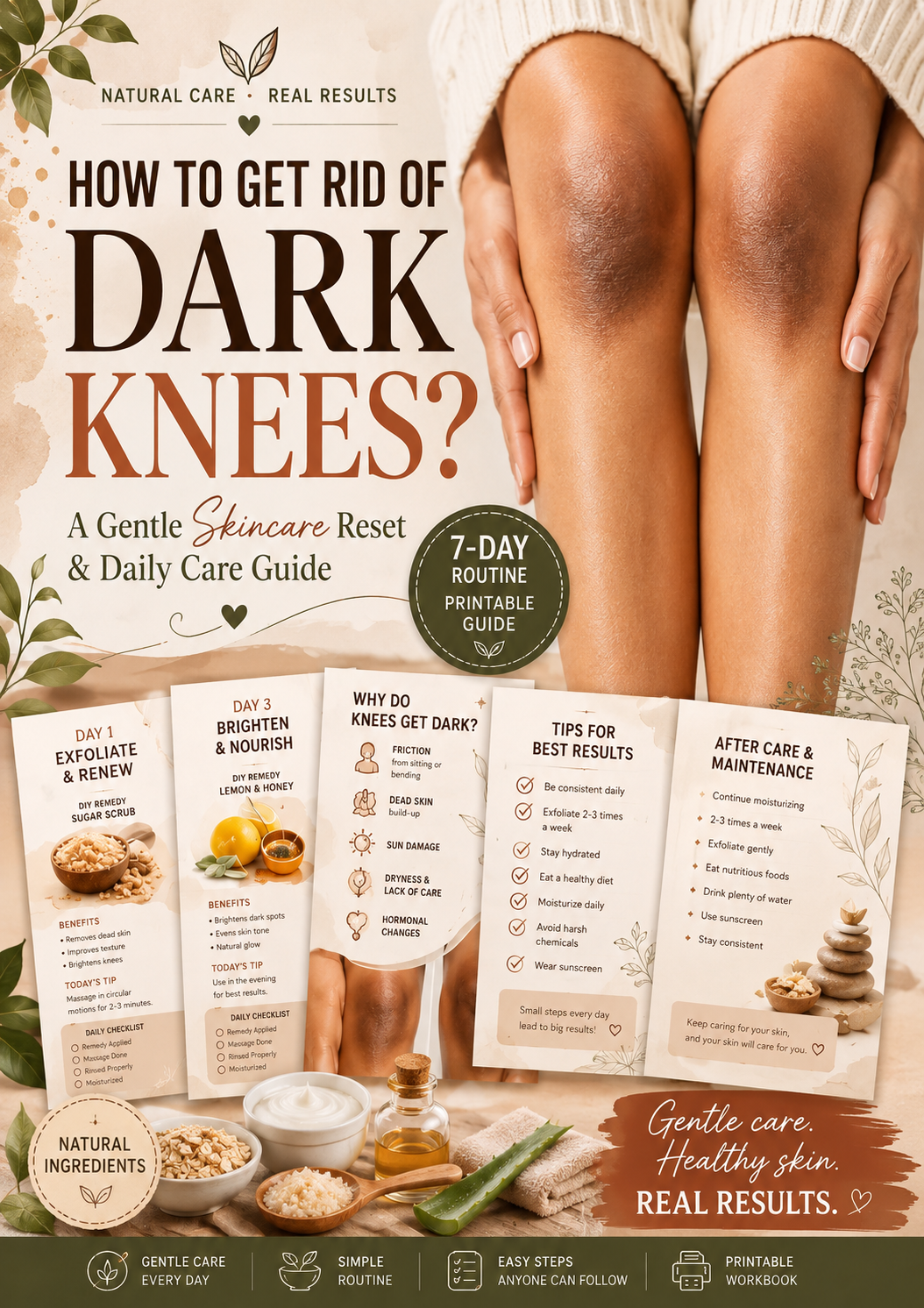 Why are my knees so much darker than the rest of my skin?