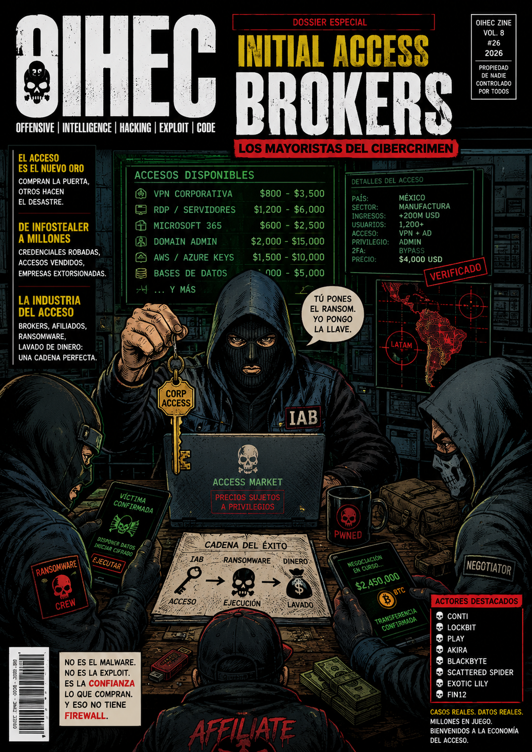 EL NEGOCIO MÁS RENTABLE DEL CIBERCRIMEN MODERNO NO ES EL RANSOMWARE: SON LOS INITIAL ACCESS BROKERS