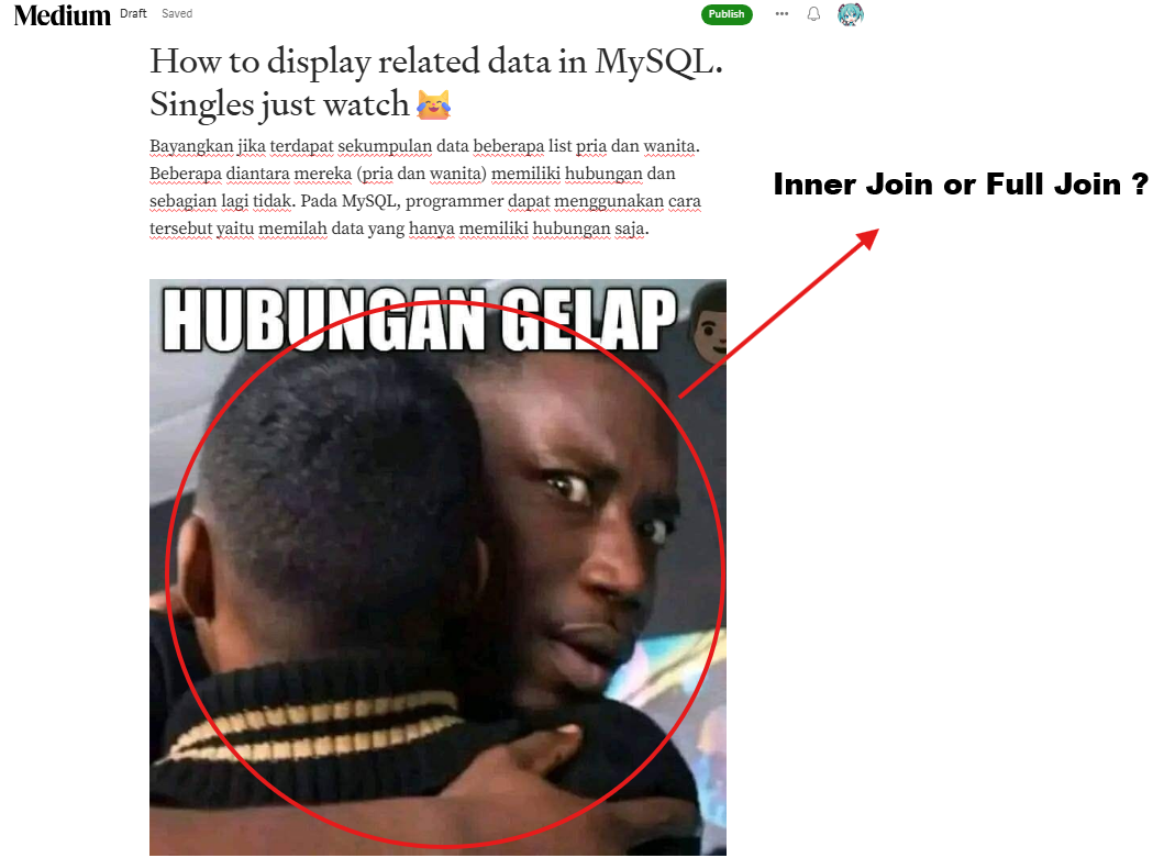 How to display related data in MySQL. Singles just watch