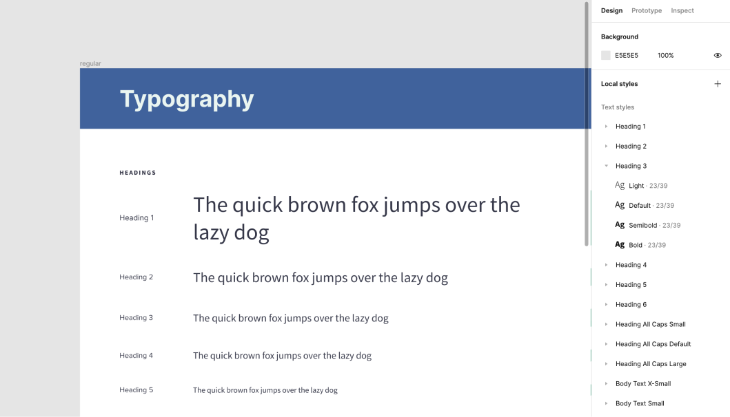 Design System — Creating a Typography System