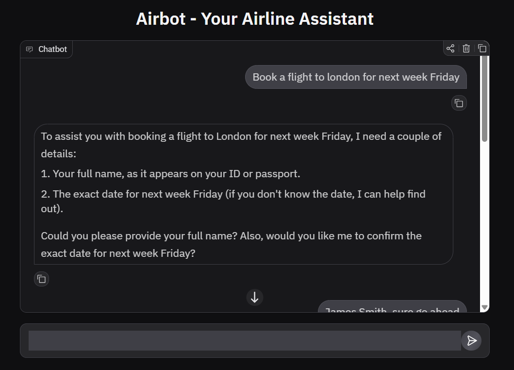 Building a Flight Booking Chatbot with LLM Tool Calling