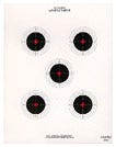 National Target 5 Bull Red Center Air Rifle Target