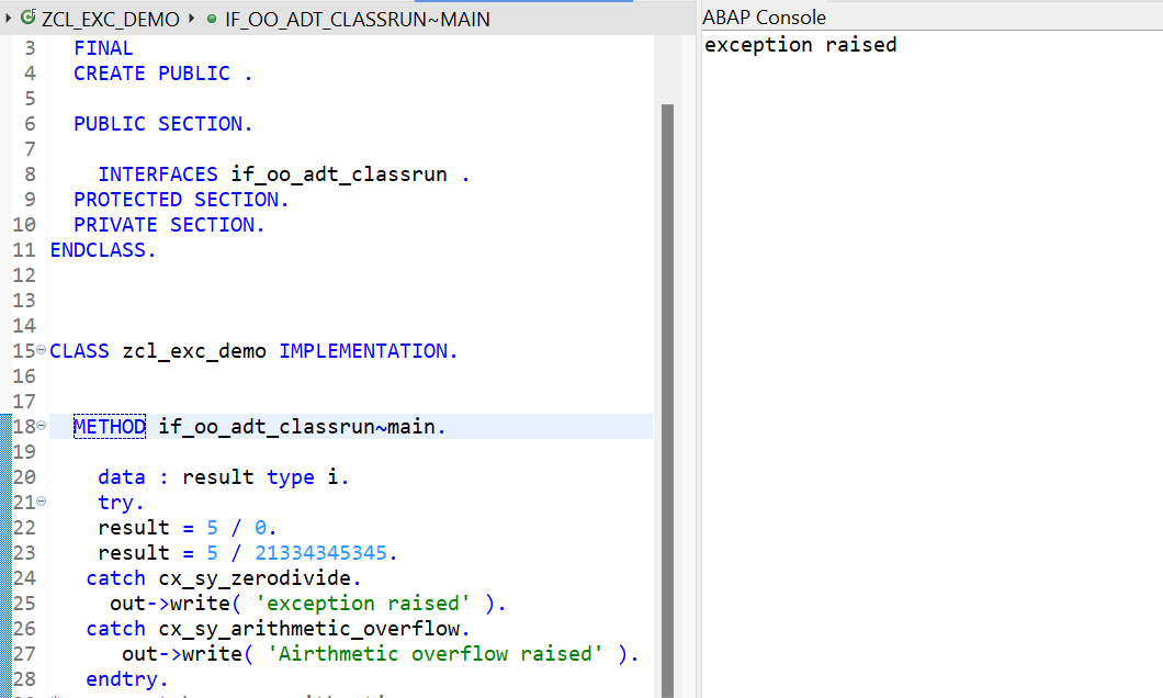 Understanding Exceptions in ABAP OOP