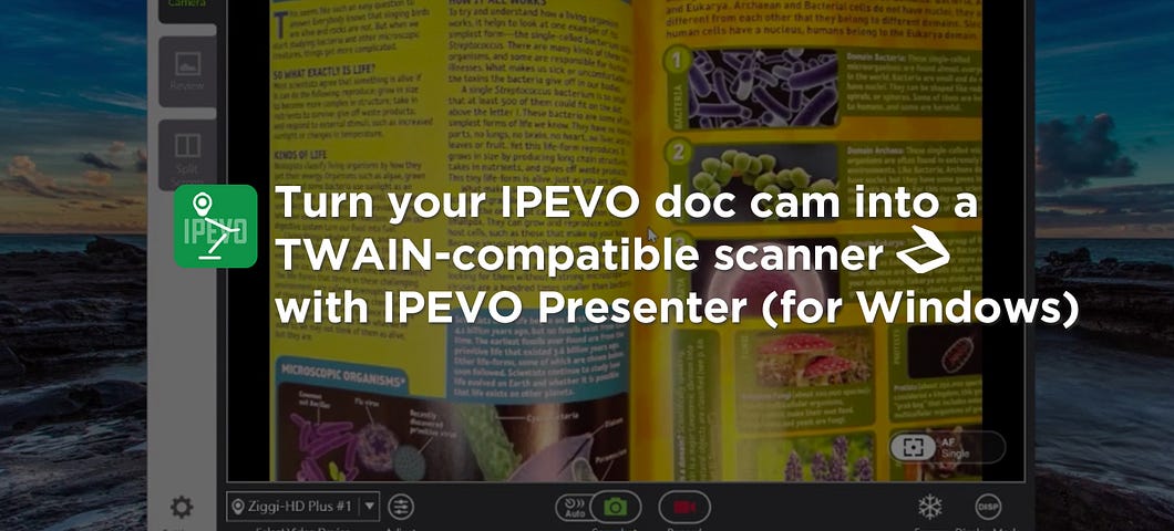 Turn your IPEVO doc cam into a TWAIN-compatible scanner with IPEVO Presenter (for Windows)