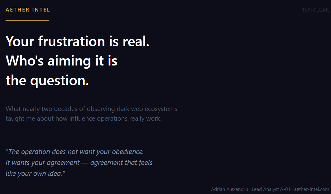 (How Influence Operations Work)What the Dark Web Taught Me About Modern Influence Operations