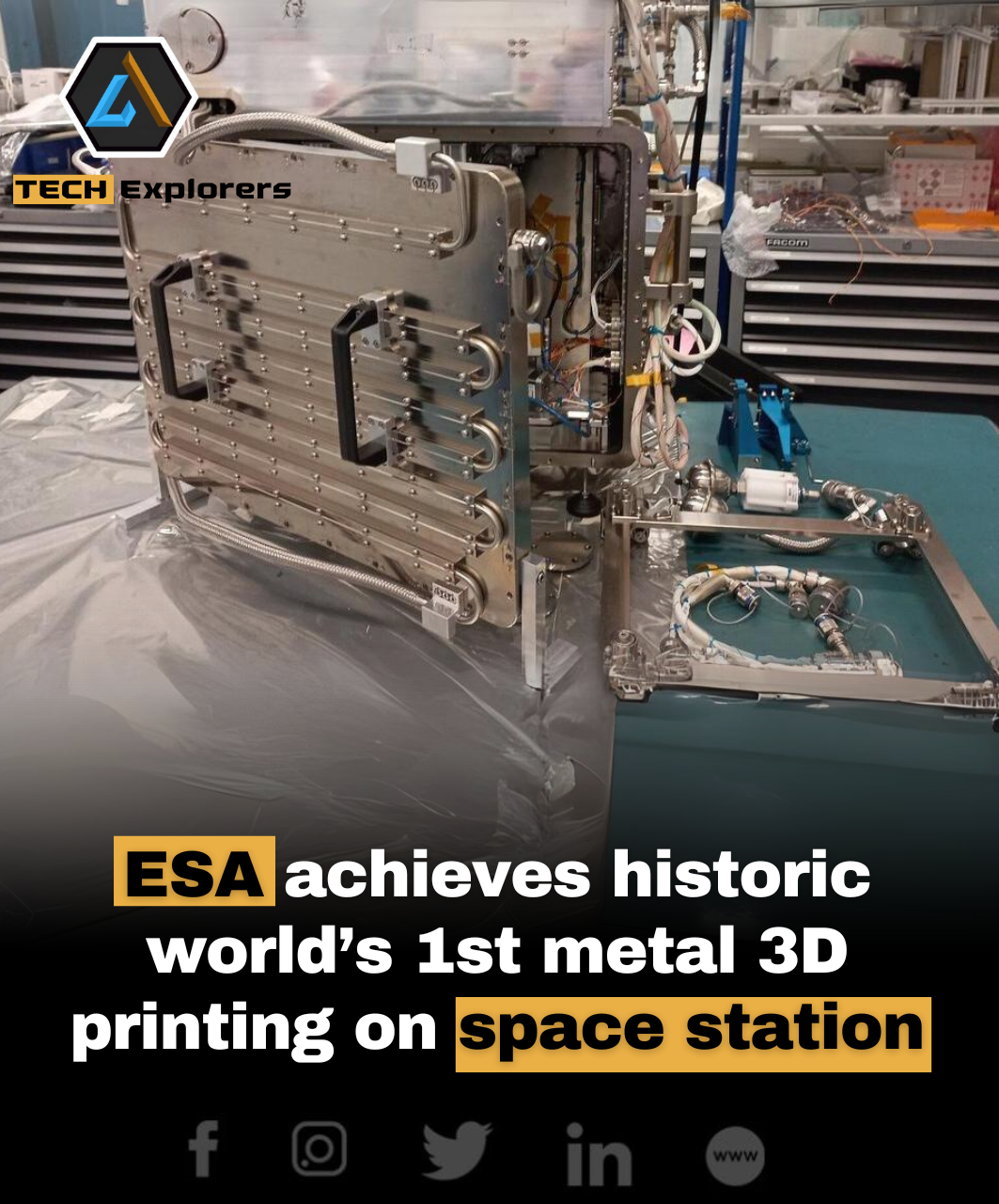 ESA Achieves Historic World’s 1st Metal 3D Printing on Space Station