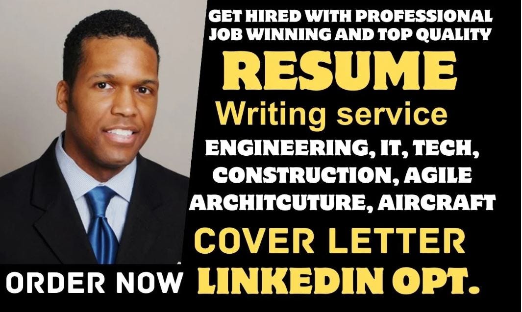 I will write resumes for engineering construction tech cybersecurity s