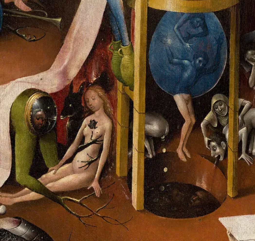 Hieronymus Bosch, The Garden of Earthly Delights (1503–1515) detail.