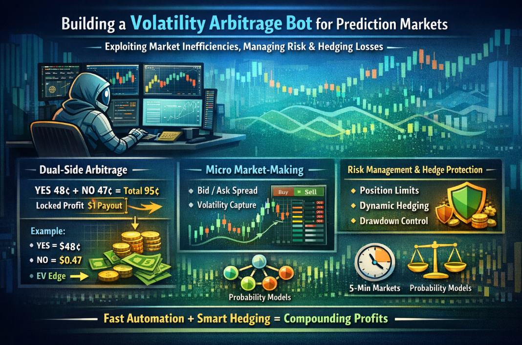 Polymarket trading bot : Mountain of Dual-side arbitrage small profit