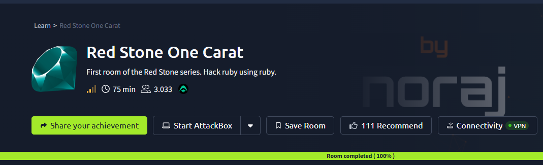 Red Stone One Carat (THM) Tryhackme Medium Challenge