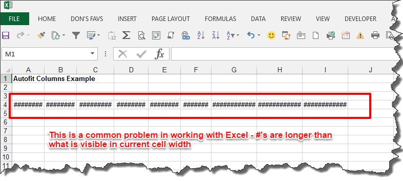Microsoft Excel Tip — Auto Fit Columns The Easy Way!