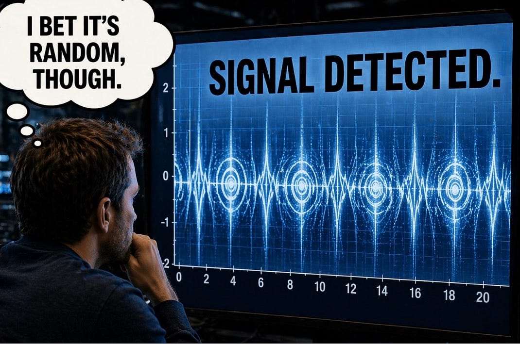 What If Dark Matter Is Trying To Talk Back-