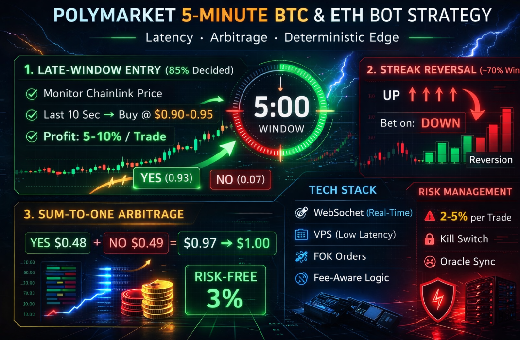  Cracking the 5-Minute Market: High-Frequency Bot Strategies for Polymarket