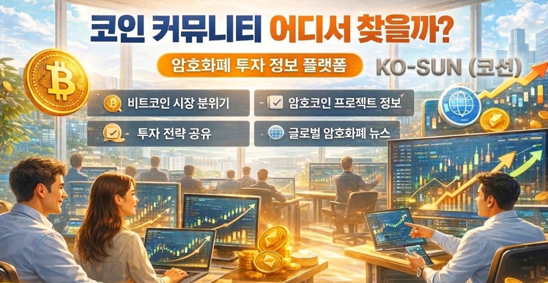 코인 커뮤니티 어디서 찾을까? 암호화폐 투자 정보 플랫폼