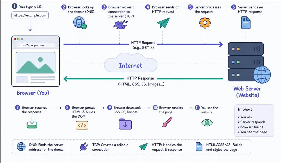 HTTP for Absolute Beginners: What Actually Happens When You Open a Website?
