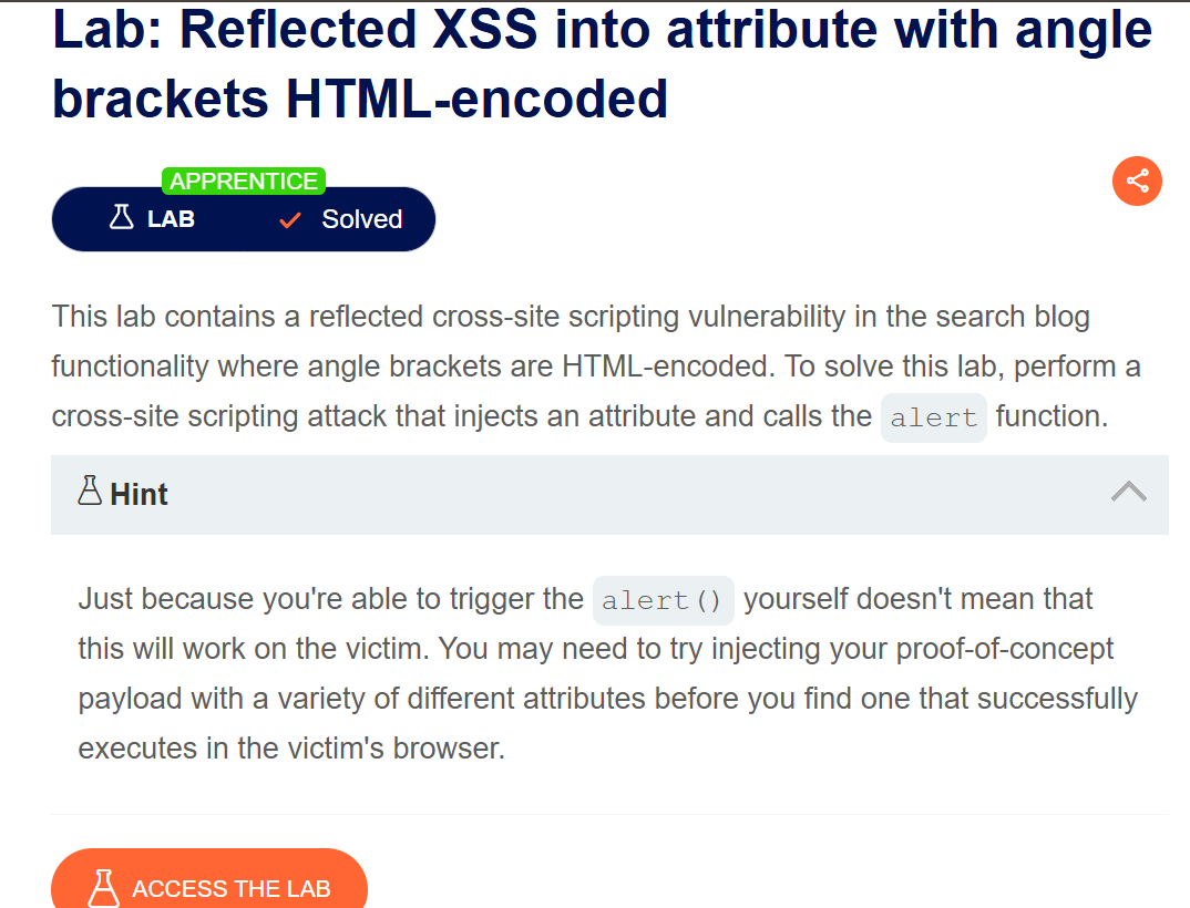 Cross-site scripting 7 (APPRENTICE)
