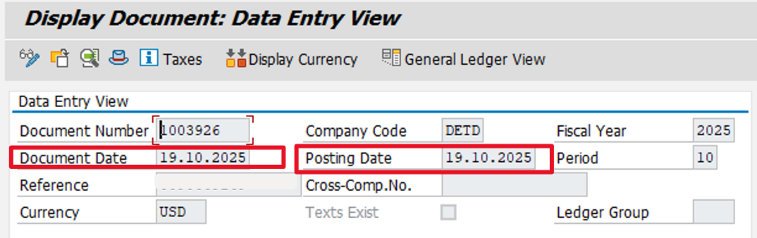 VF03 Document Date-Posting Date User-Exit -ABAP|SAP