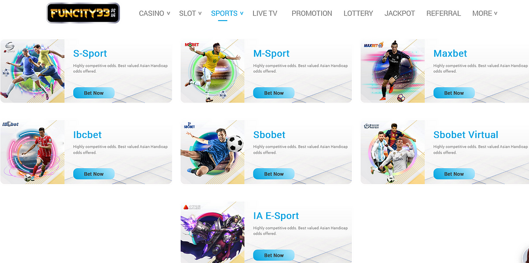 Sportsbook Online Malaysia Sbobet Login FUNCITY33s.com