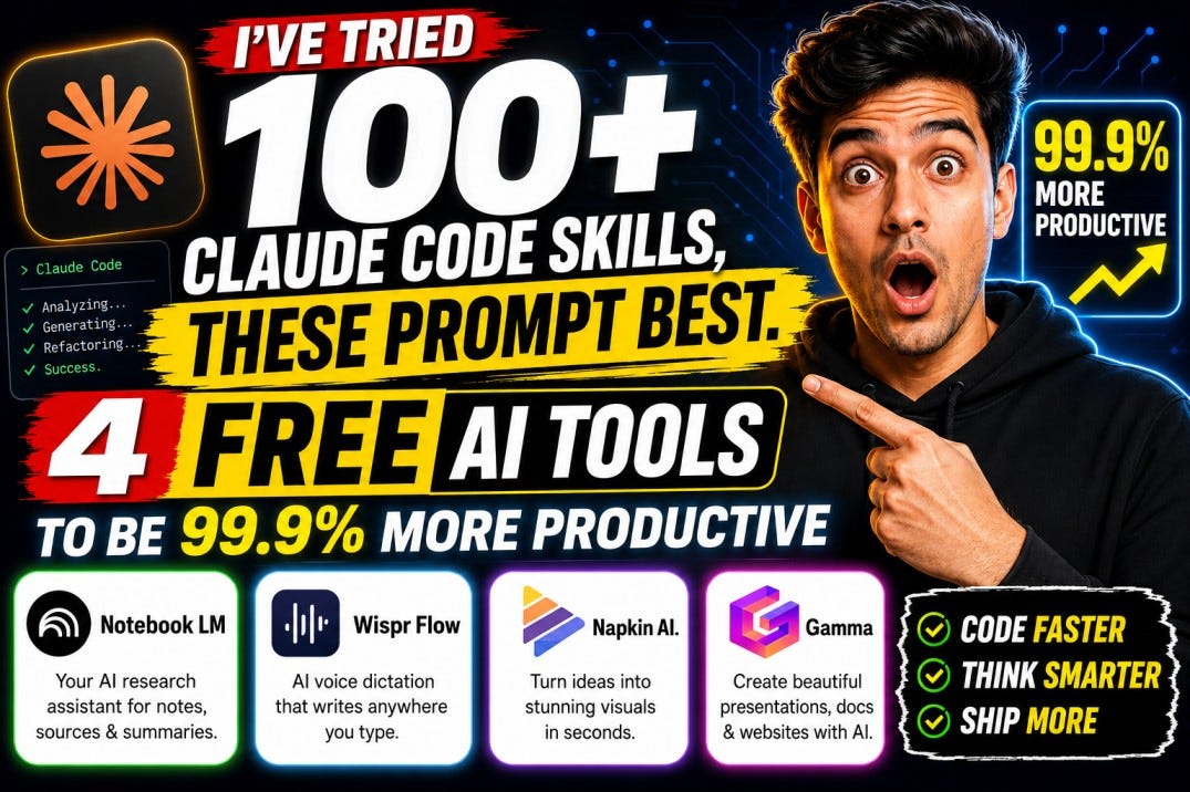 I’ve Tried 100+ Claude Code Skills, These Prompt Best.