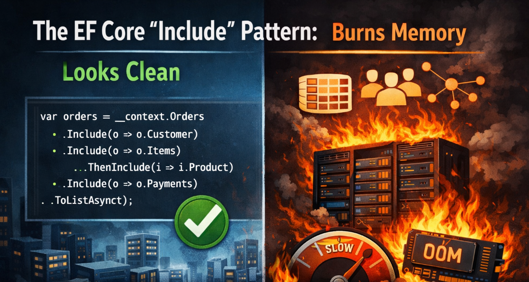 The EF Core Include Pattern That Looks Clean and Burns Memory