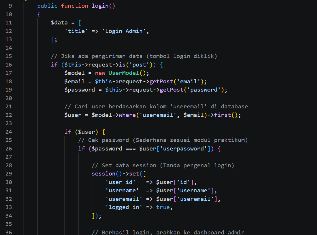 Eksperimen Keamanan Web: Pencegahan SQL Injection pada Sistem Login Admin Berbasis CodeIgniter 4