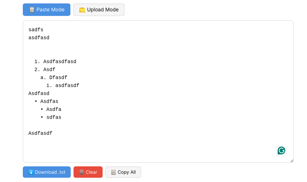 Exactly convert docs to plain text (including list styles)