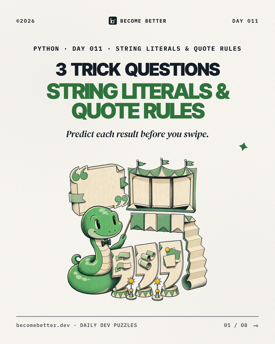 “Py” “thon” Prints Python: 3 String Literal Rules You Were Never Taught